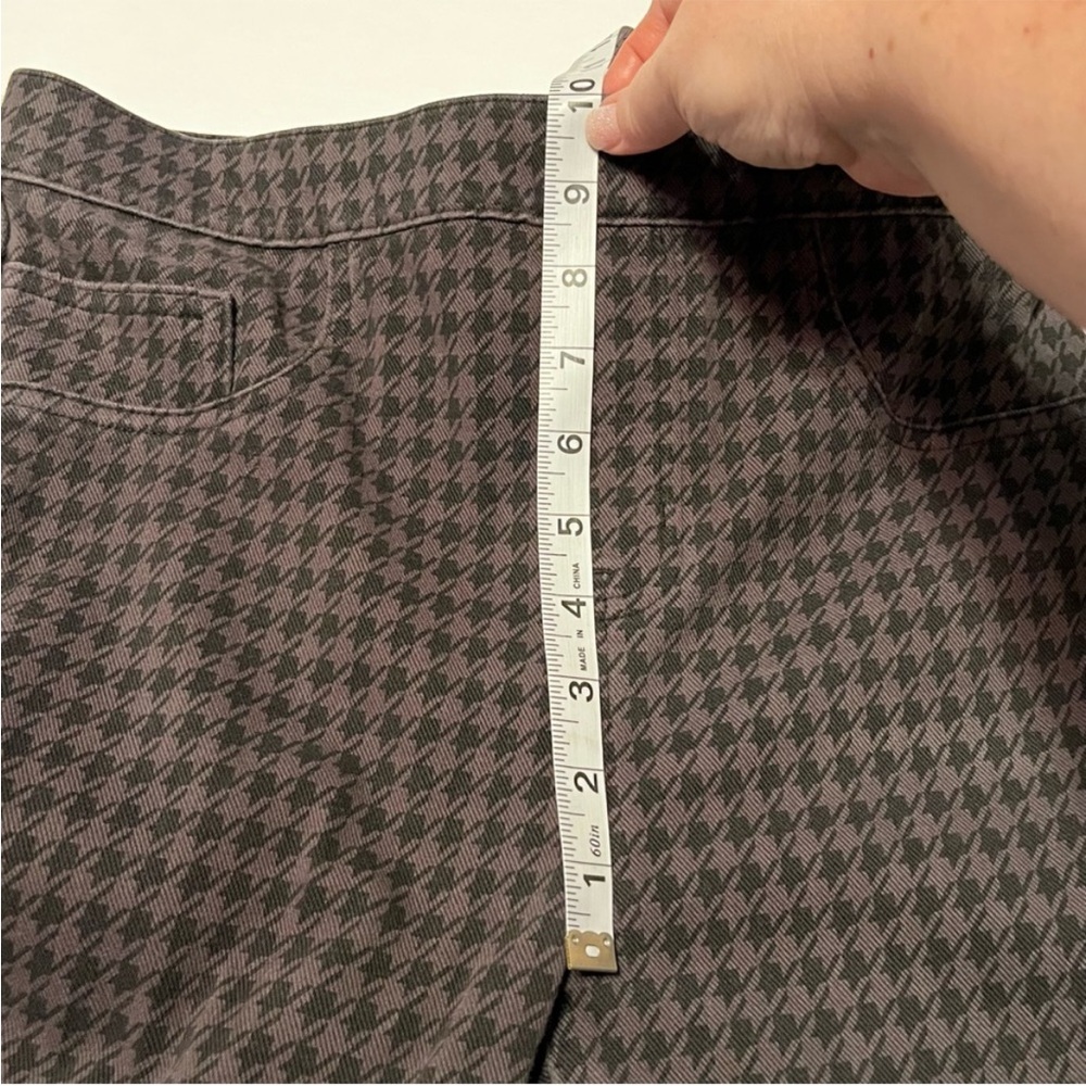 Spanx Black Gray Houndstooth Ankle Jegging Leggings‎ Womens Medium Two Pockets - Picture 9 of 13